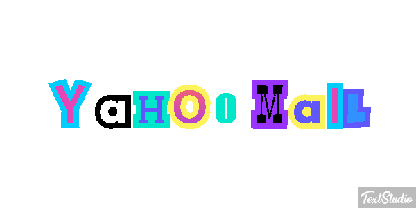 Yahoo Mail Text effect