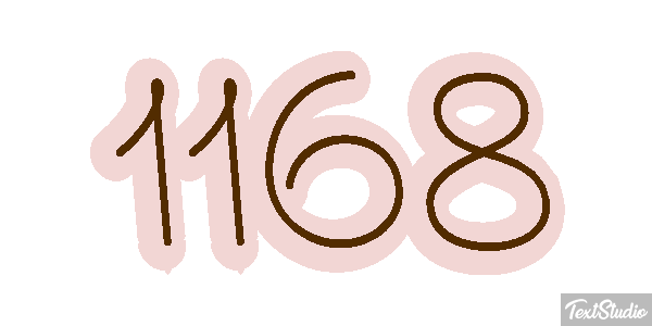 1168 Text effect