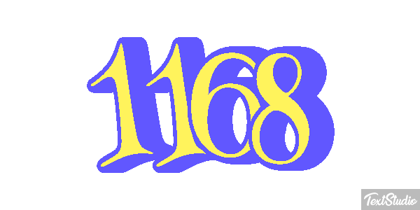 1168 Text effect
