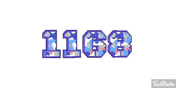 1168 Text effect