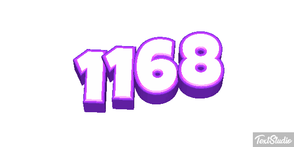 1168 Text effect