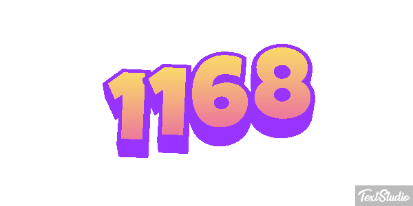 1168 Text effect