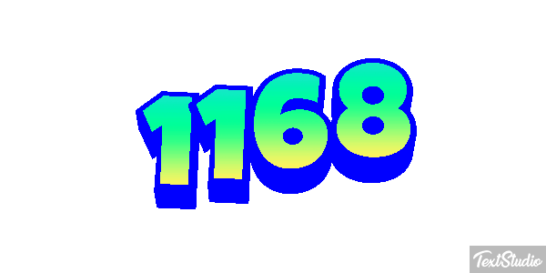 1168 Text effect