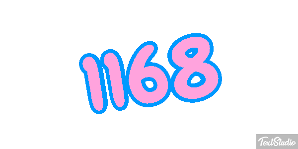 1168 Text effect