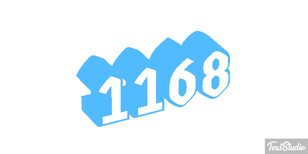 1168 Text effect