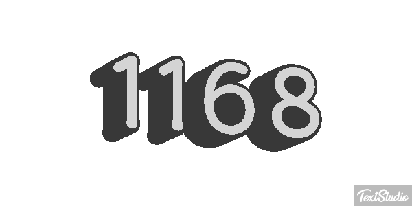 1168 Text effect