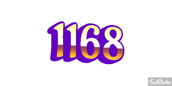 1168 Text effect