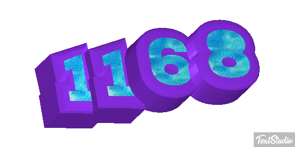 1168 Text effect