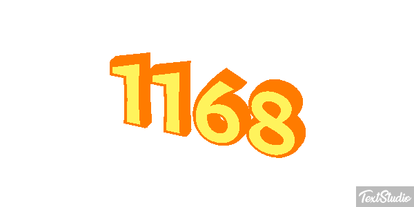 1168 Text effect