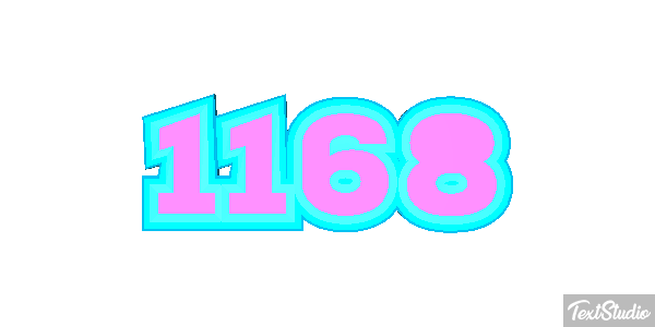 1168 Text effect