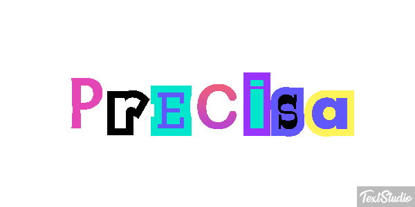 Precisa Efeito do texto