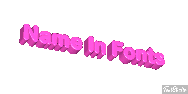 Name In Fonts Tekst effect