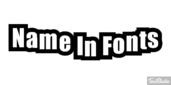 Name In Fonts Tekst effect