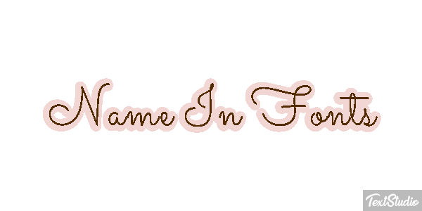 Name In Fonts Tekst effect