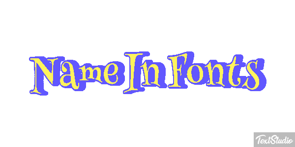 Name In Fonts Tekst effect