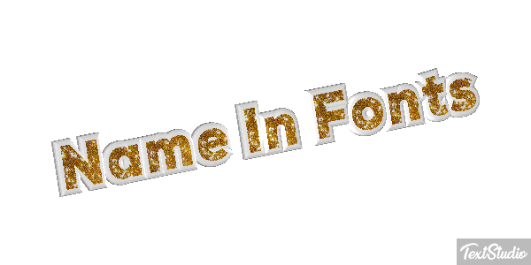 Name In Fonts Tekst effect