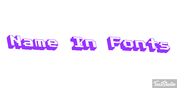 Name In Fonts Tekst effect