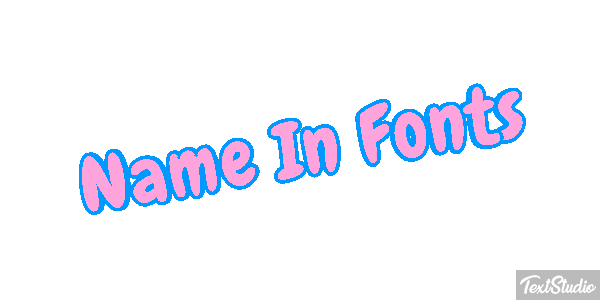 Name In Fonts Tekst effect