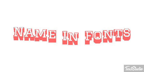 Name In Fonts Tekst effect