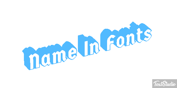 Name In Fonts Tekst effect