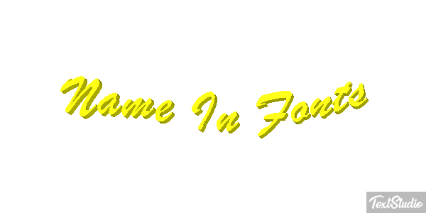Name In Fonts Tekst effect