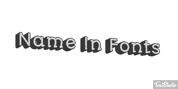 Name In Fonts Tekst effect