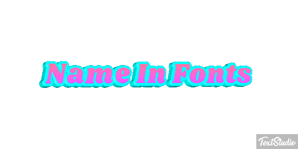 Name In Fonts Tekst effect