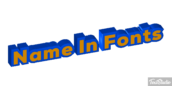 Name In Fonts Tekst effect