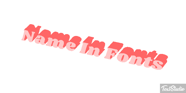Name In Fonts Tekst effect