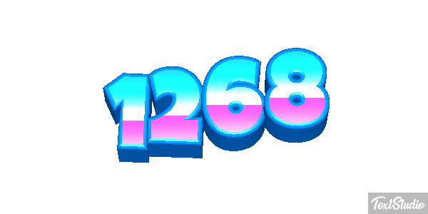 1268 Text effect