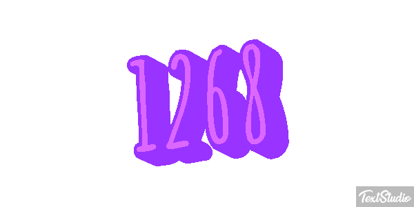 1268 Text effect