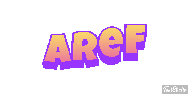 Aref Text effect