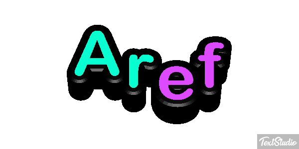 Aref Text effect