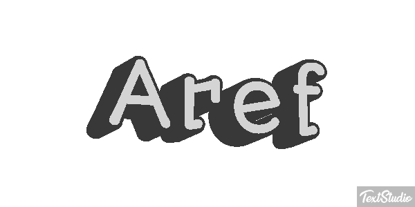 Aref Text effect