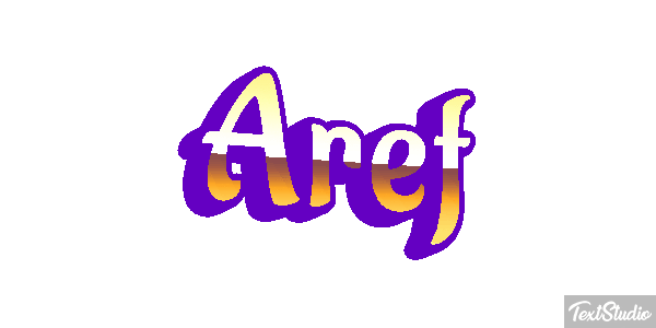 Aref Text effect