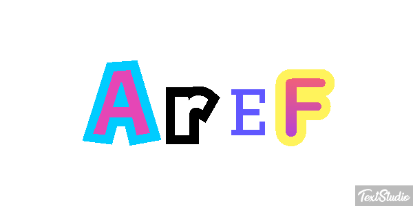 Aref Text effect