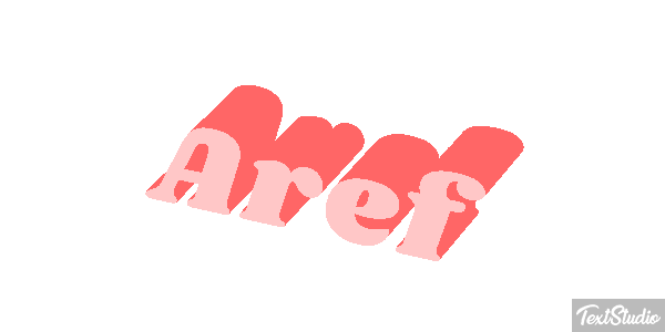 Aref Text effect