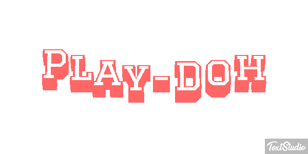 Play-Doh Tekst effect