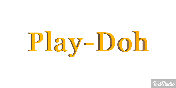 Play-Doh Tekst effect