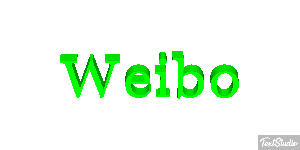 Weibo Efekt tekstowy