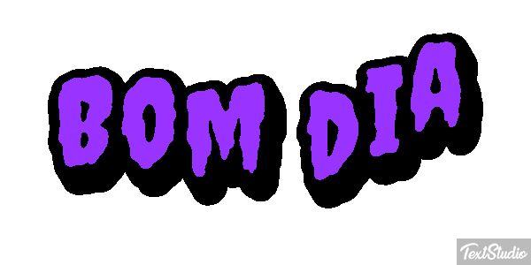 Bom dia Efeito do texto