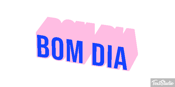Bom dia Efeito do texto