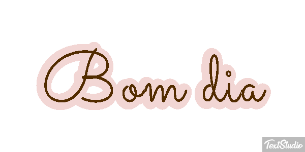 Bom dia Efeito do texto