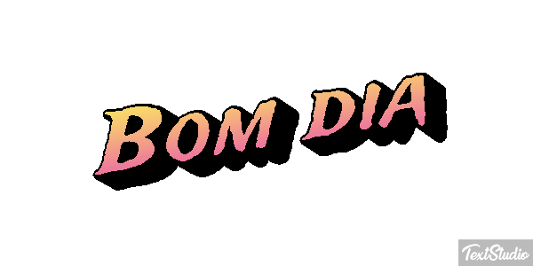Bom dia Efeito do texto