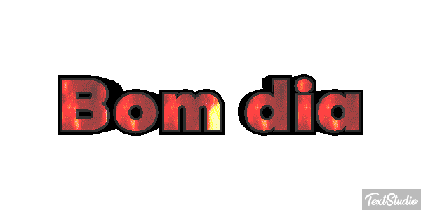 Bom dia Efeito do texto