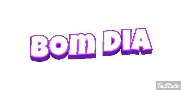 Bom dia Efeito do texto