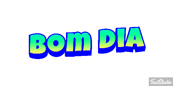 Bom dia Efeito do texto