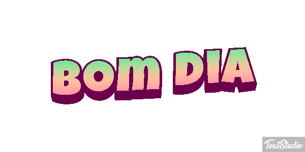 Bom dia Efeito do texto