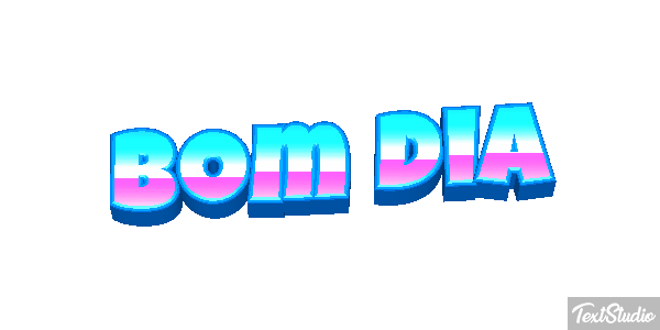 Bom dia Efeito do texto
