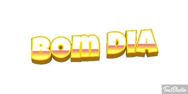 Bom dia Efeito do texto